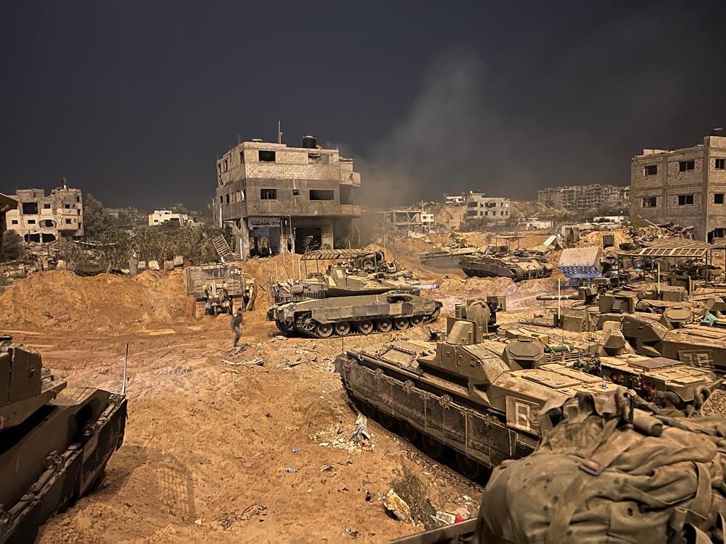 IDF forces during ground operations in the Gaza Strip "Swords of Iron" war