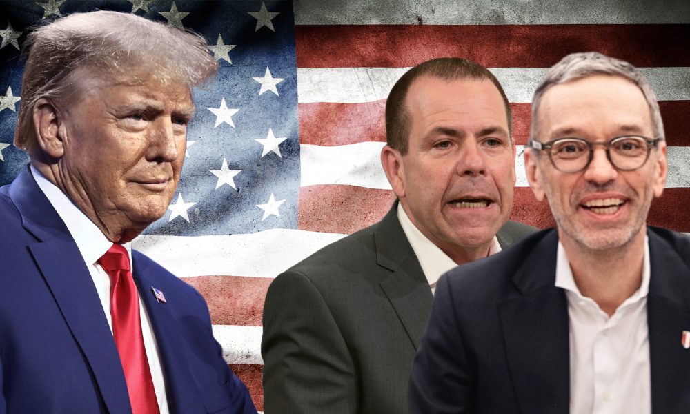 Donald trump, herbert kickl, Harald Vilimsky