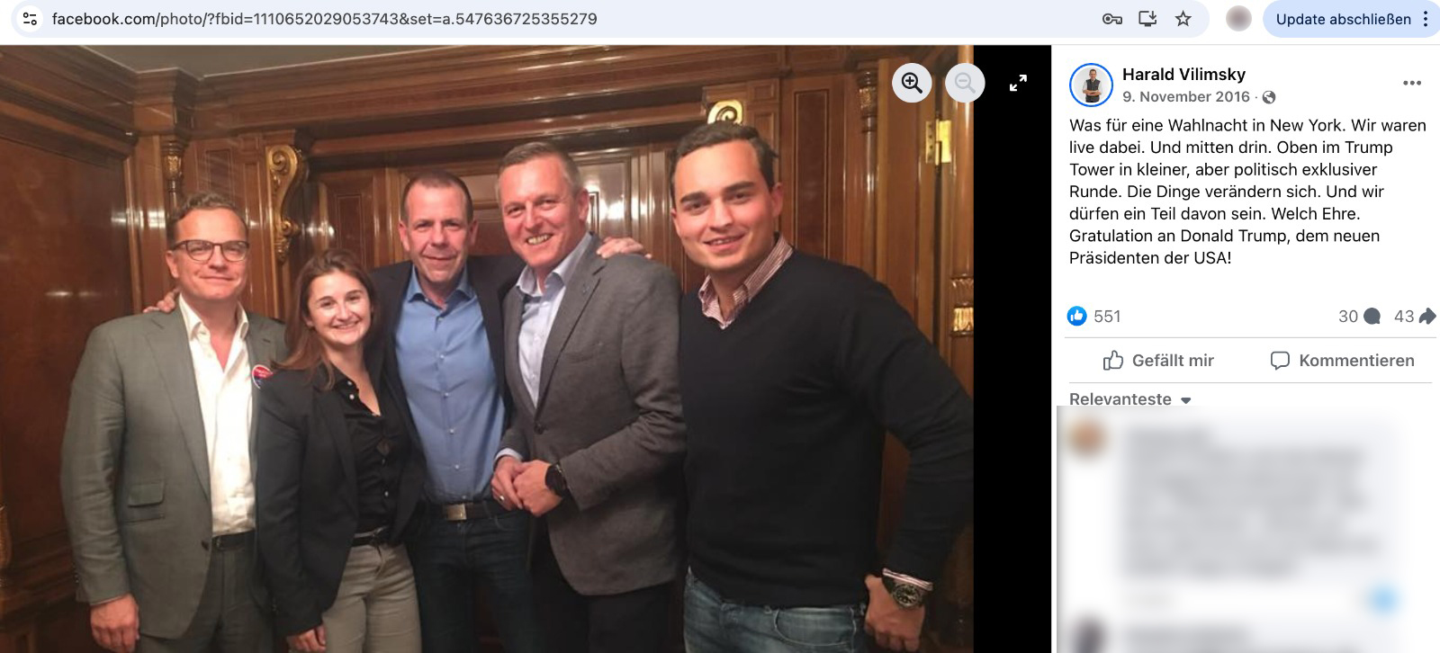 FPÖ Trump Verbindungen