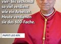 Papst Leo XIV. kritisiert in seinem ersten Interview wachsende Ungleichheiten auf der Welt. Er weist darauf hin, dass die Kluft zwischen der Arbeiterklasse und Superreichen immer größer wird. Außerdem sagt er: „Ich habe gelesen, dass Elon Musk der erste Billionär der Welt werden soll. Was bedeutet das eigentlich? Und worum geht es hier? Wenn das heute das Einzige ist, was zählt, dann haben wir ein Problem." Zitat: CEOs haben früher vielleicht vier- bis sechsmal so viel verdient wie ein Arbeiter. Heute verdienen sie das 600-Fache. Papst Leo XIV.