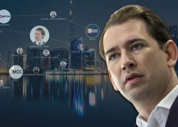 Download von www.picturedesk.com am 26.09.2025 (13:12). Sebastian Kurz bei einer Pressekonferenz am 27. Mai 2025 (Foto: Alex Halada/APA Picturedesk)