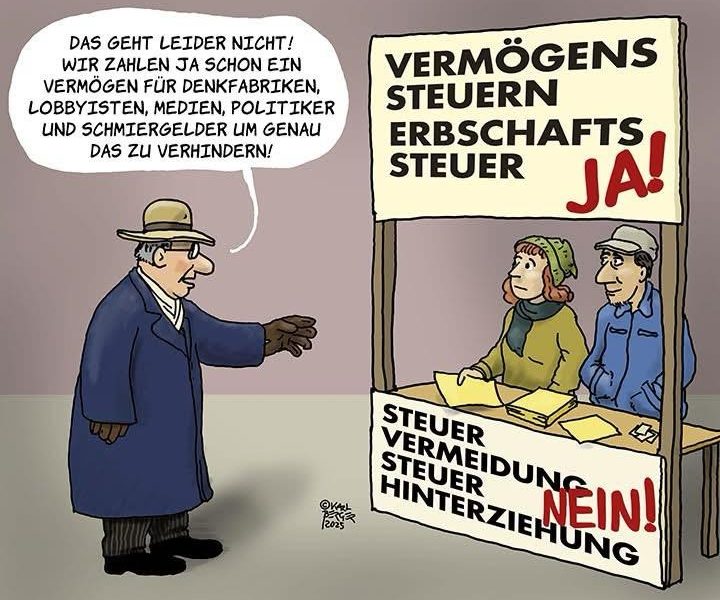 Reiche gegen Vermögens- und Erbschaftssteuern
