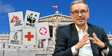 FPÖ macht Stimmung gegen NGOs (Foto: Parlamentsdirektion/eigene Montage)