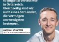 Die ehemalige türkis-grüne Regierung hat ein riesiges Budgetloch hinterlassen. Die jetzige Regierung muss das Budgetfiasko aufräumen. Der neue Chef-Ökonom der Arbeiterkammer, Matthias Schnetzer, fordert, dass die Reichsten der Reichen einen größeren Beitrag zur Budgetsanierung leisten sollen – nicht nur, weil in keinem anderen Land der Euro-Zone so viel Geld in so wenigen Händen konzentriert ist, sondern weil Vermögen in Österreich fast nicht besteuert wird. Rund 80 Prozent der gesamten Steuern kommen von Arbeitnehmer:innen und Konsument:innen. Zitat: In keinem Land in der Euro-Zone ist Vermögen so ungleich verteilt, wie in Österreich. Gleichzeitig sind wir auch eines der Länder, die Vermögen am wenigsten besteuern. Matthias Schnetzer
