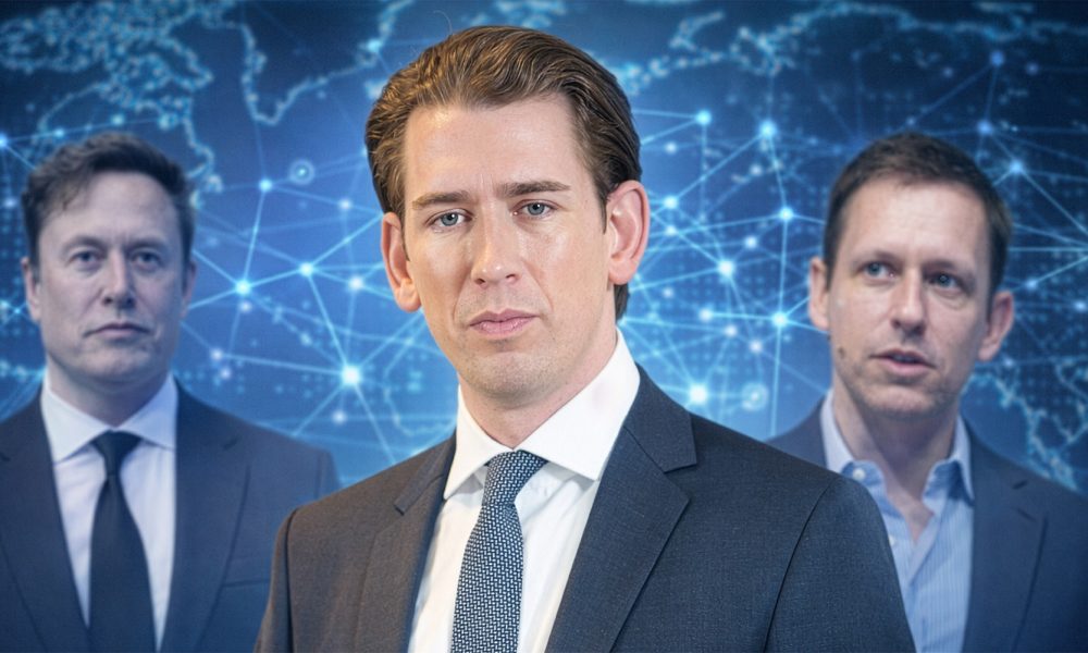 Sebastian Kurz, Elon Musk, Peter Thiel