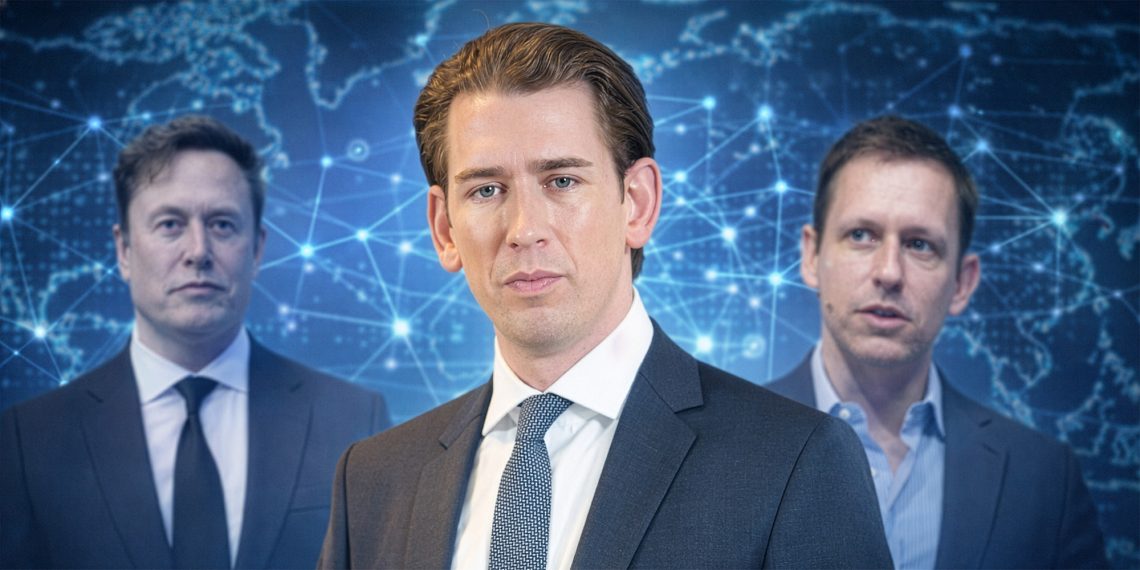 Sebastian Kurz, Elon Musk, Peter Thiel