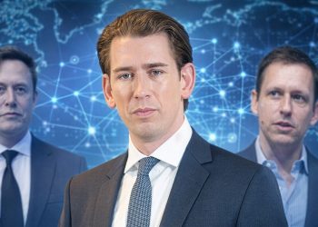 Sebastian Kurz, Elon Musk, Peter Thiel