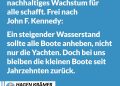 Während die Reichen immer reicher werden, gibt es immer mehr Menschen, die mit teuren Lebensmittelpreisen und steigenden Mieten zu kämpfen haben. Der Ökonom Hagen Krämer fordert, dass unser Wirtschaftssystem verändert werden muss. Die Löhne sollen steigen, und der Sozialstaat muss ausfinanziert sein, damit die Menschen sich in schwierigen Situationen auf ihn verlassen können. Finanziert werden soll das durch höhere Steuern auf die Reichsten der Reichen und eine fairere Aufteilung der Unternehmensgewinne zwischen Arbeiter:innen und Besitzer:innen. Während die Reichen immer reicher werden, gibt es immer mehr Menschen, die mit teuren Lebensmittelpreisen und steigenden Mieten zu kämpfen haben. Der Ökonom Hagen Krämer fordert, dass unser Wirtschaftssystem verändert werden muss. Die Löhne sollen steigen, und der Sozialstaat muss ausfinanziert sein, damit die Menschen sich in schwierigen Situationen auf ihn verlassen können. Finanziert werden soll das durch höhere Steuern auf die Reichsten der Reichen und eine fairere Aufteilung der Unternehmensgewinne zwischen Arbeiter:innen und Besitzer:innen. Zitat: Wir brauchen ein Wirtschaftssystem, das nachhaltiges Wachstum für alle schafft. Frei nach John F. Kennedy: Ein steigender Wasserstand sollte alle Boote anheben, nicht nur die Yachten. Doch bei uns bleiben die kleinen Boote seit Jahrzehnten zurück. Hagen Krämer