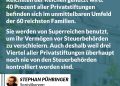 Privatstiftungen sollten ursprünglich einem gemeinnützigen Zweck dienen, etwa in den Bereichen Soziales, Bildung oder Kultur. Doch heute sind sie vor allem ein beliebtes Werkzeug, um Vermögen zu sichern und Steuern zu vermeiden. Sie sind besonders beliebt bei den Reichsten der Reichen – auch weil sie kaum von den Steuerbehörden kontrolliert werden. Zitat: Privatstiftungen sind eine Rechtsform, die beinahe ausschließlich von den Reichsten der Reichen genutzt wird. 40 Prozent aller Privatstiftungen befinden sich im unmittelbaren Umfeld der 60 reichsten Familien. Sie werden von Superreichen benutzt, um ihr Vermögen vor Steuerbehörden zu verschleiern. Auch deshalb weil drei Viertel aller Privatstiftungen überhaupt noch nie von den Steuerbehörden kontrolliert worden sind. Stephan Pühringer