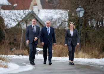 Klausurtagung der Bundesregierung in Mauterbach, Jänner 2026; mit Bundeskanzler Christian Stocker, Vizekanzler Andreas Babler und Bundesministerin Beate Meinl-Reisinger, BKA/Andy Wenzel