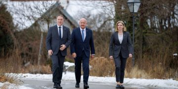 Klausurtagung der Bundesregierung in Mauterbach, Jänner 2026; mit Bundeskanzler Christian Stocker, Vizekanzler Andreas Babler und Bundesministerin Beate Meinl-Reisinger, BKA/Andy Wenzel