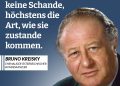Bruno Kreisky hat Österreich verändert wie kaum ein anderer Politiker. Zu Beginn seines Lebens hat er sich für Österreich gegen das faschistische Regime gewehrt, als Bundeskanzler hat er erfolgreich für ein fortschrittliches Österreich gekämpft. Er hat die Gesellschaft um ein großes Stück gerechter, moderner und weltoffener gemacht. Zitat: Einkommen und Vermögen sind keine Schande, höchstens die Art, wie sie zustande kommen. Bruno Kreisky