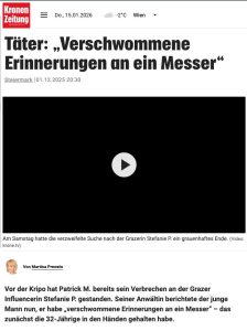 Screenshot Krone.at vom 1 Dezember 2025