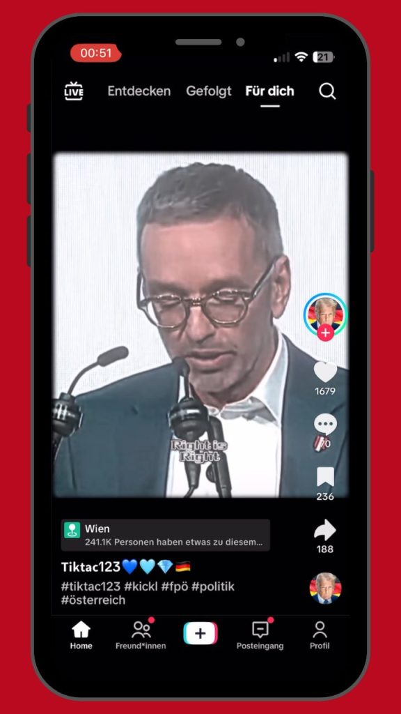 Screenshot: FPÖ Tik Tok