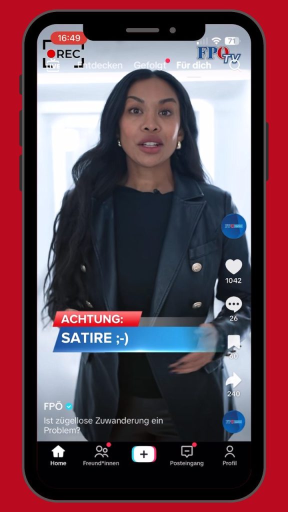 Screenshot: FPÖ Tik Tok