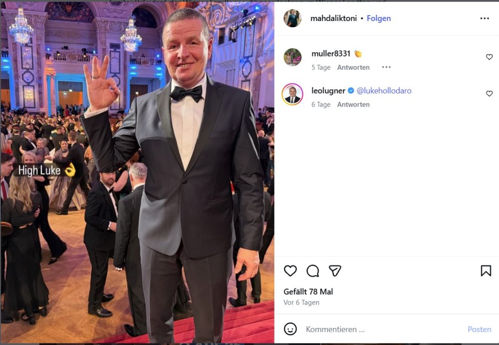 Akademikerball 2026, Screenshot, Anton Mahdalik, White-Power-Symbol