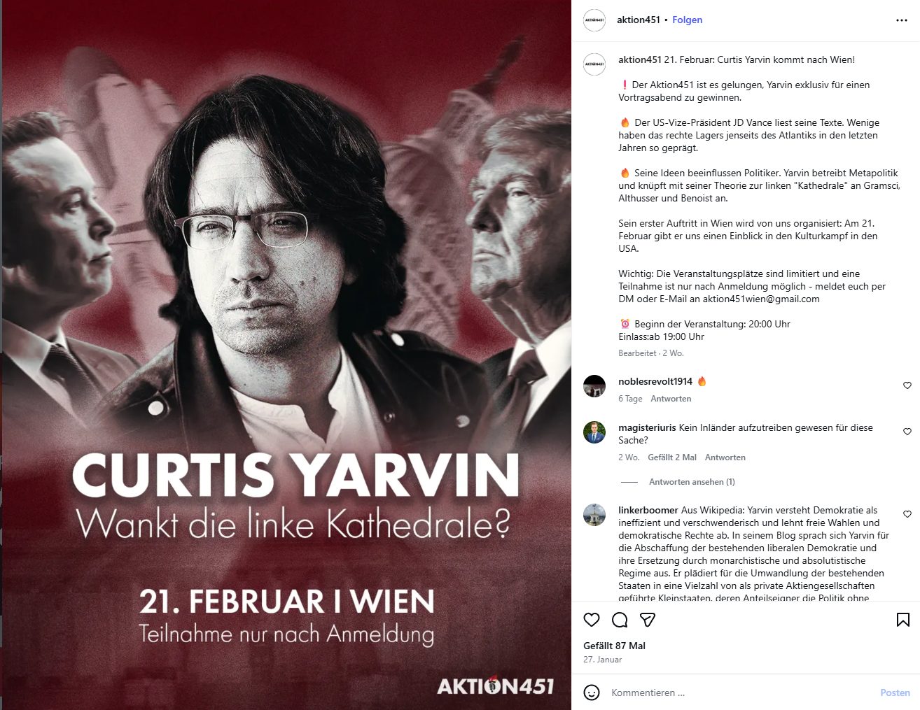 Curtis Yarvin in Wien