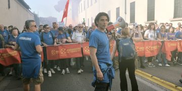 Protest des Fabrikkollektivs, 2022 (Foto: Wikimedia Commons/Matteo Guardini)