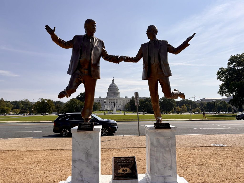 Trump-Epstein Friendship Month Statues