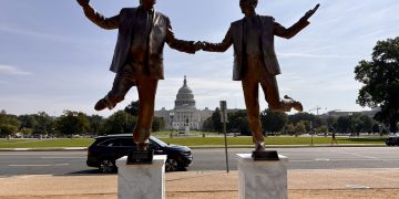 Trump-Epstein Friendship Month Statues