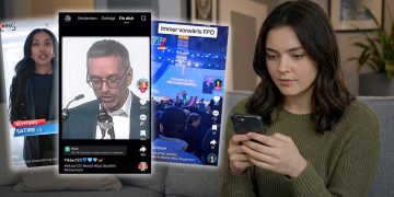 Titelbild Tiktok Experiment (Bild: Screenshots von freiheitlichen Tiktok-Accounts/Montage)