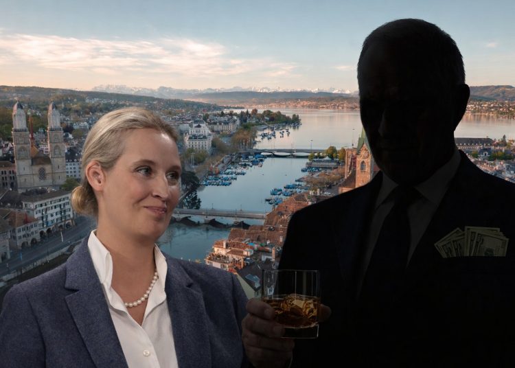 AfD-Spender und Milliardär Conle (KI-Collage)