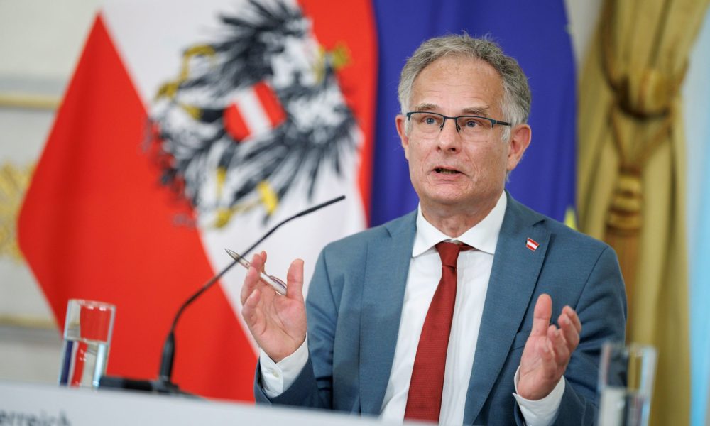 Finanzminister Markus Marterbauer bei Ministerrat am 11.03.2026 zur Spritpreisbremse, BKA/Andy Wenzel