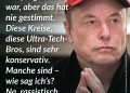 Elon Musks Tochter Vivian Jenna Wilson hat in einem Interview mit der Zeit offen über ihren Vater gesprochen. Die 20-Jährige ist trans, Model und Influencerin – und hat sich bewusst von Musk distanziert. 2022 ließ sie ihren Namen ändern und nahm den Nachnamen ihrer Mutter an. Der Grund: Sie wolle mit ihrem Vater „in keiner Weise mehr verbunden sein“, denn der hat sie verstoßen. Wilson beschreibt ihre Kindheit mit Musk als geprägt von „Kälte und Unbeholfenheit“. Im Haus der Superreichen geht es laut Wilson nur um „exzessive Opulenz“, alles „ist teuer, nur um teuer zu sein, ohne Gefühl oder Verstand dahinter“. Eine Versöhnung mit Vater Elon Musk? Für sie ausgeschlossen. Elon Musk ist nicht nur der reichste Mann der Welt, sondern auch einer der mächtigsten politischen Akteure des Silicon Valley. Als prominenter Unterstützer Donald Trumps spielte er eine Schlüsselrolle beim Wahlsieg 2024. Inzwischen ist das Bündnis der beiden jedoch an öffentlichen Streitigkeiten und gegenseitigen Anschuldigungen zerbrochen. Zitat: Es gibt diese Illusion, dass er mal progressiv war, aber das hat nie gestimmt. Diese Kreise, diese Ultra-Tech-Bros, sind sehr konservativ. Manche sind - wie sag ich´s? Na, rassistisch. Vivian Jenna Wilson