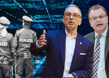 Kickl und Jenewein im Polizei-Datenleak-Skandal (Foto: Parlamentsdirektion/​Thomas Jantzen; BKA/BMI/Gerd Pachauer; Parlamentsdirektion/​Thomas Topf - Montage)