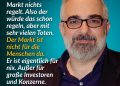 Michael Niavarani ist ein österreichischer Kabarettist, Schauspieler und Autor. Er ist bekannt für seine humorvollen Bühnenprogramme, Theaterstücke und Fernsehauftritte. Außerdem gründete er das Globe Wien, ein eigenes Theater, und prägt damit die heimische Kulturszene. Er gehört zu den lauten Stimmen aus der Kultur, wenn es darum geht, soziale Missstände zu kritisieren. Zitat: Die wichtigste Botschaft aus der Krise ist, dass der Markt nichts regelt. Also der würde das schon regeln, aber mit sehr vielen Toten. Der Markt ist nicht für die Menschen da. Er ist eigentlich für nix. Außer für große Investoren und Konzerne. Michael Niavarani
