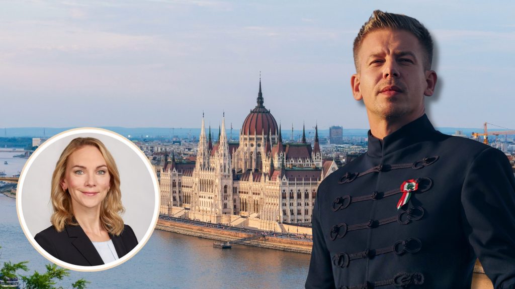 Pia Wieninger als Wahlbeobachterin in Ungarn. (Foto: Parlamentsdirektion/Thomas Topf; Norbert Banhalmi/CC BY-SA 4.0; Montage)