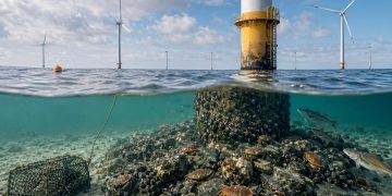 Windparks ermöglichen neue Lebensräume und nachhaltigen Fischfang. (Foto: Kontrast.at)