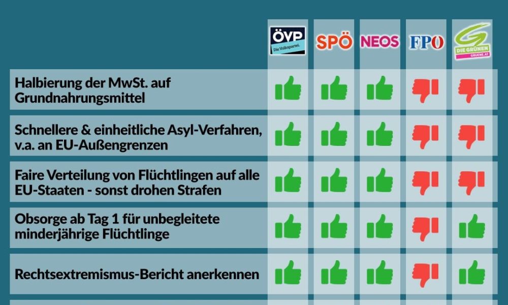 Nationalratssitzung vom 20. bis 21. Mai – So haben die Parteien abgestimmt!