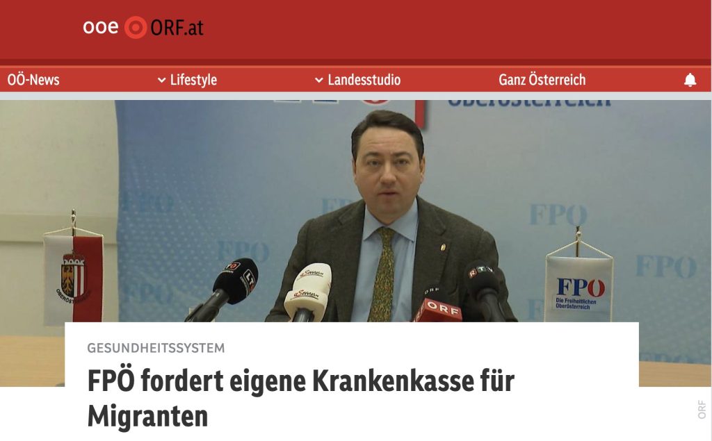 Screenshot ORF Oberösterreich vom 12. Februar 2026. 