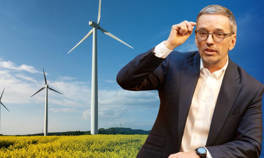 FPÖ gegen Windräder (Foto: Parlamentsdirektion/ Thomas Topf; Montage)