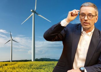FPÖ gegen Windräder (Foto: Parlamentsdirektion/ Thomas Topf; Montage)
