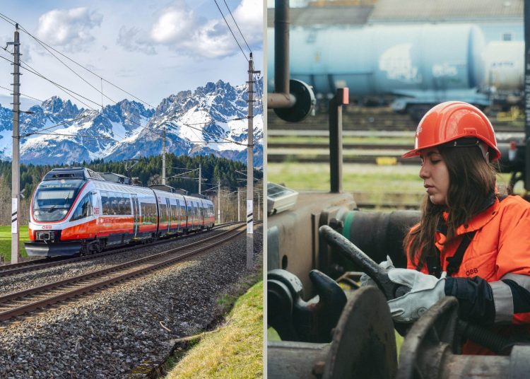 In Österreich fahren die Menschen immer mehr mit der Bahn