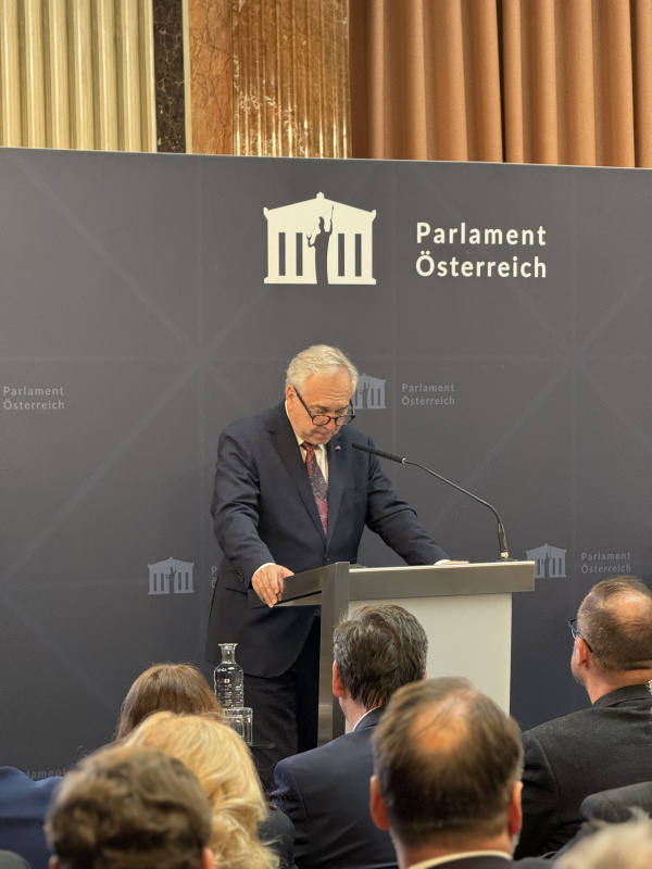 Eröffnungsworte Dinghofer-Symposium Nationalratspräsident Walter Rosenkranz (FPÖ), Foto Parlamentsdirektion, Raphael Fasching