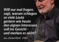 Hannes Wader zählt zu den prägenden Liedermachern im deutschsprachigen Raum. Bekannt wurde er mit Liedern wie „Heute hier, morgen dort“ und dem Antikriegslied „Es ist an der Zeit“. Seine Texte greifen gesellschaftliche und politische Themen auf und stehen in der Tradition des politischen Chansons. Daneben machte er Volks- und Arbeiterlieder einem breiten Publikum zugänglich. Zitat: Will nur mal fragen, sagt, warum schlagen so viele Leute gestern wie heute den eignen Interessen voll ins Gesicht - und merken es nicht? Hannes Wader
