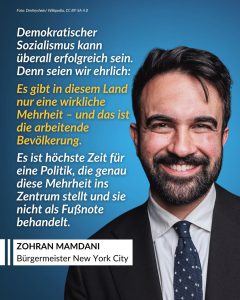 New York hat gewählt. Bei den Vorwahlen der Demokraten setzten sich progressive Kandidat:innen wie Claire Valdez, Brad Lander und Darializa Avila Chevalier gegen Establishment-Kandidat:innen durch. Die Sieger:innen sind Verbündete von Bürgermeister Zohran Mamdani und setzen wie er auf Themen wie leistbares Leben, Korruptionsbekämpfung und Frieden statt Kriegstreiberei. Die Wahlen gelten als Zeichen dafür, dass der Kurs des demokratischen Sozialisten Zohran Mamdani in New York und in den USA weiter an Einfluss gewinnt. Zitat: Demokratischer Sozialismus kann überall erfolgreich sein. Denn seien wir ehrlich: Es gibt in diesem Land nur eine wirkliche Mehrheit - und das ist die arbeitende Bevölkerung. Es ist höchste Zeit für eine Politik, die genau diese Mehrheit ins Zentrum stellt und sie nicht als Fußnote behandelt. Zohran Mamadani