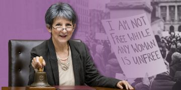 Österreichs erste Nationalratspräsidentin: Barbara Prammer prägte die Frauenpolitik des Landes – Montage: Canva KI/ChatGPT, Originalfoto: © Parlamentsdirektion/Bildagentur Zolles KG/Mike Ranz