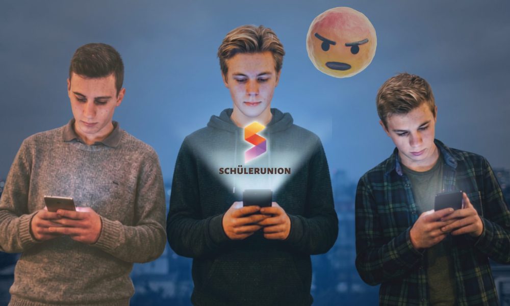 Männliche Jugendliche am Handy. (Quelle: Canva-KI)