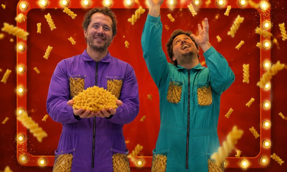 Zasta mit Pasta - interaktives Tool zum Nudel-Klicken, um Vermögen zu visualisieren. (Bild: Kontrast.at/KI-Montage)