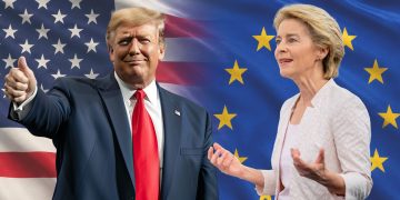 Ursula von der Leyen und Donald Trump einigen sich im Juni 2026 auf Zoll-Deal. (Foto: European Parliament/Wikipedia/CC BY 2.0; KI-Montage)
