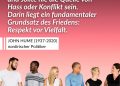 John Hume war einer der wichtigsten Politiker Nordirlands – und ein unermüdlicher Kämpfer für den Frieden. Als Mitbegründer der Sozialdemokratischen Partei SDLP spielte er eine zentrale Rolle beim Karfreitagsabkommen von 1998, das den jahrzehntelangen Konflikt in Nordirland beendete. Für seinen Einsatz ohne Gewalt wurde er mit dem Friedensnobelpreis ausgezeichnet – und bleibt ein Vorbild für Dialog und Versöhnung. Zitat: Unterschiedlichkeit ist das Herzstück des Menschseins (...) und sollte nie die Quelle von Hass oder Konflikt sein. Darin liegt ein fundamentaler Grundsatz des Friedens: Respekt vor Vielfalt. John Hume