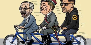 Kickl und Kameraden auf der Fahrt ins Blaue
