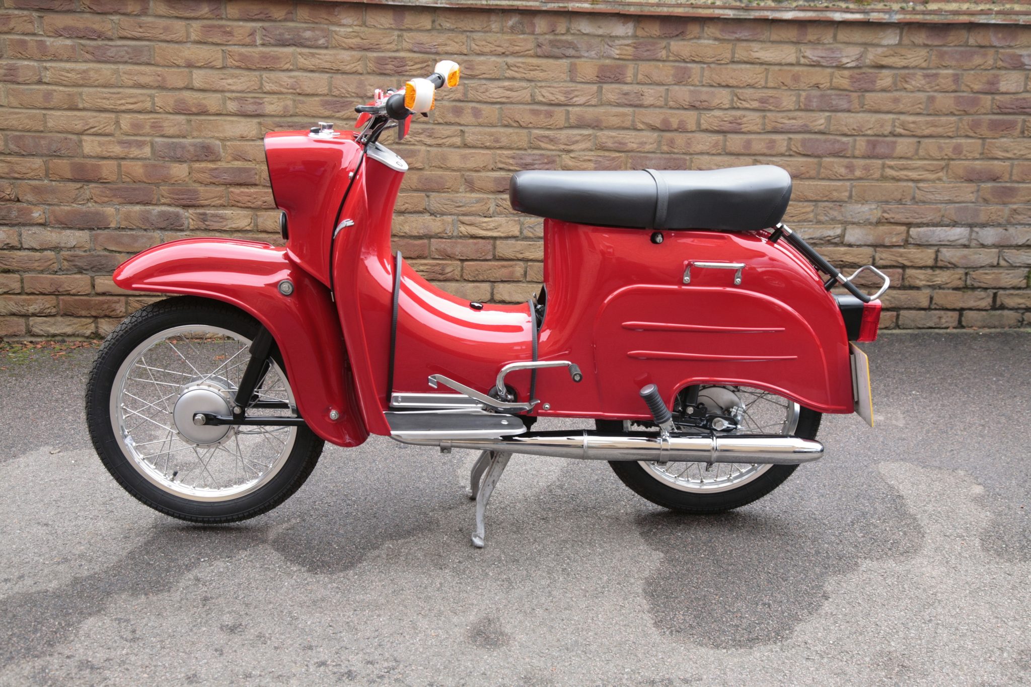 Motorrad Simson Rot