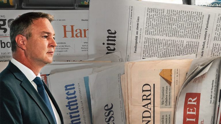 Boulevard schießt sich auf Medienminister Babler ein (Foto: BMWKMS/Fuhrer; Kontrast.at/Montage)
