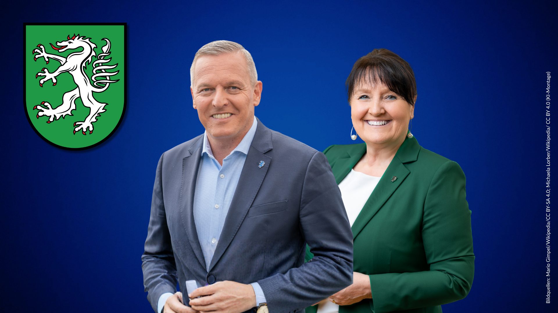 Mario Kunasek und Manuela Khom (Bildquellen: Mario Gimpel/Wikipedia/CC BY-SA 4.0; Michaela Lorber/Wikipedia/ CC BY 4.0; KI-Montage) Kunasek und Khom (Bildquellen: Mario Gimpel/Wikipedia/CC BY-SA 4.0; Michaela Lorber/Wikipedia/ CC BY 4.0; KI-Montage)