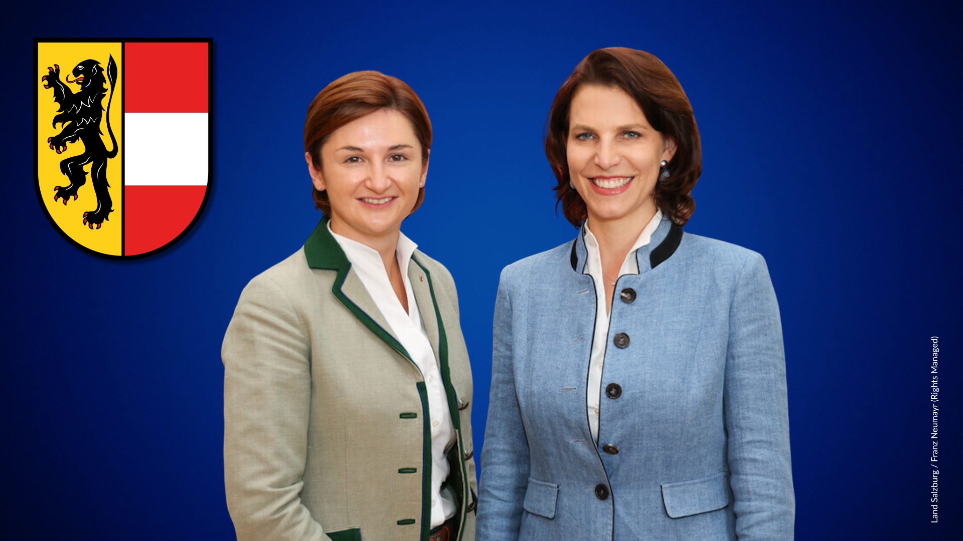 Marlene Svazek und Karoline Edtstadler (Land Salzburg / Franz Neumayr (Rights Managed) Marlene Svazek und Karoline Edtstadler (Land Salzburg / Franz Neumayr (Rights Managed)